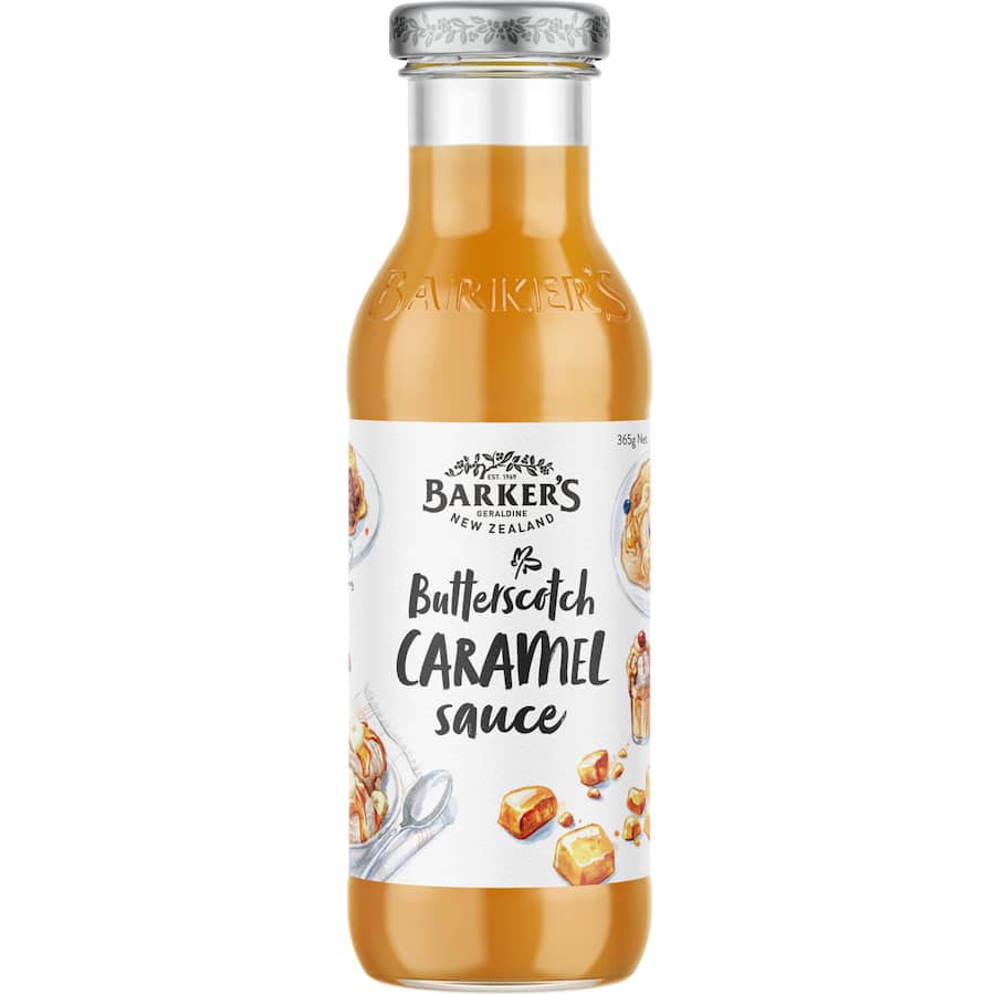 Barkers Butterscotch & Caramel Sauce Bottle 365g