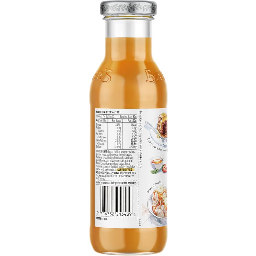 Barkers Butterscotch & Caramel Sauce Bottle 365g