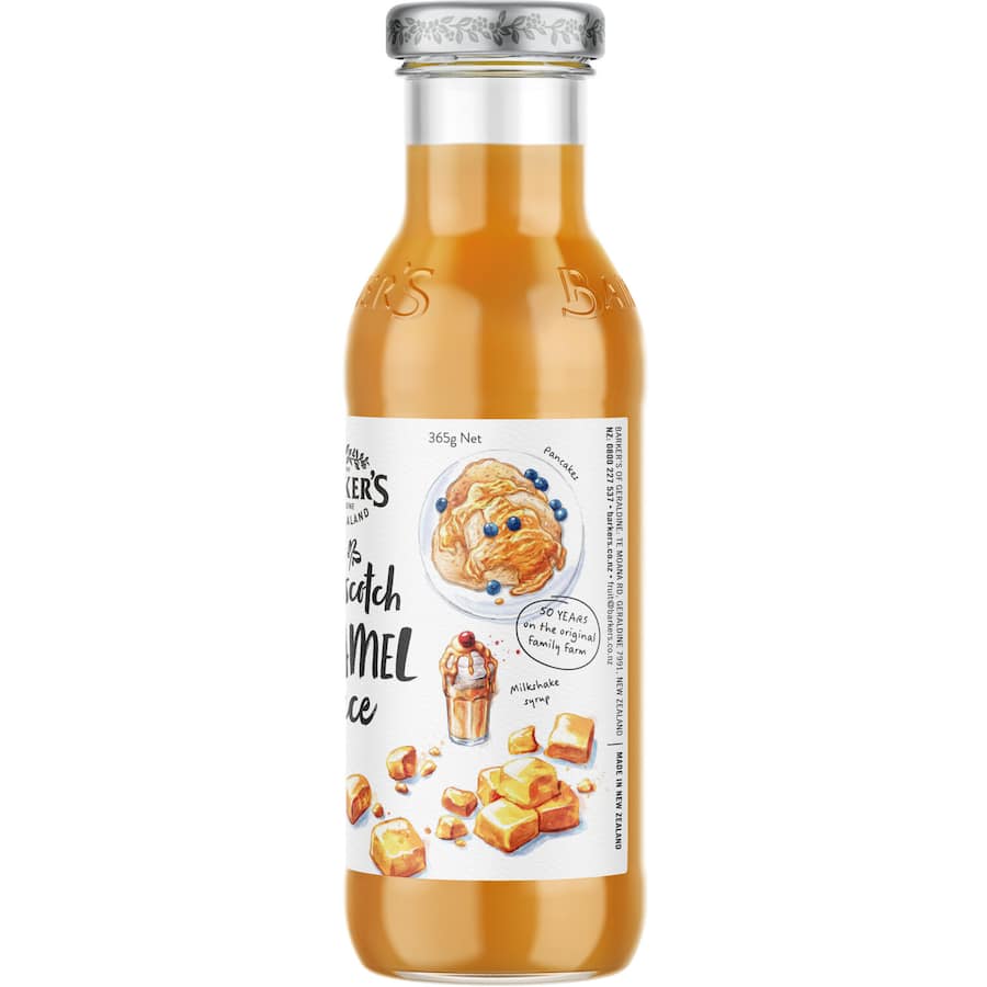 Barkers Butterscotch & Caramel Sauce Bottle 365g