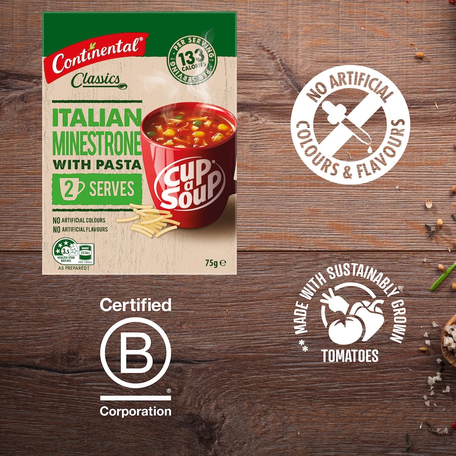 Continental Classics Cup A Soup Italian Minestrone With Pasta 75g