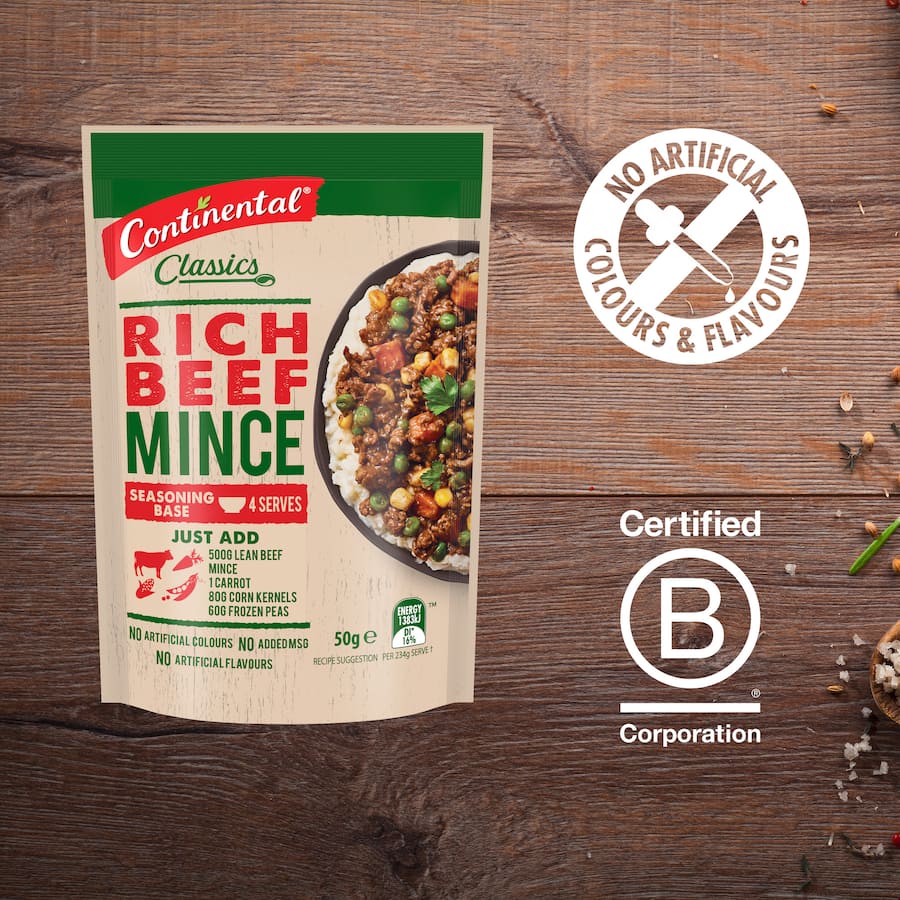Continental Recipe Base Rich Beefy Mince Pkt 50g