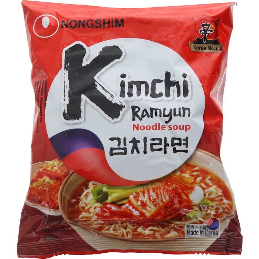 Nong Shim Instant Noodle Soup Ramen Kimchi Packet 120g