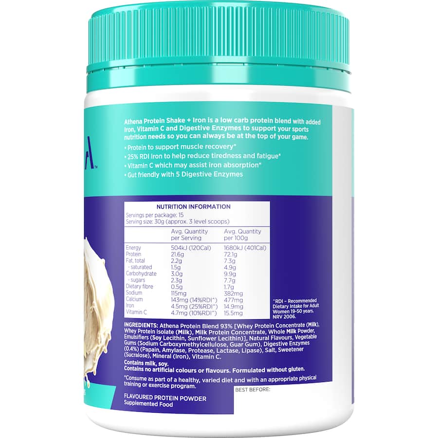 Athena Protein Shake Vanilla 450g