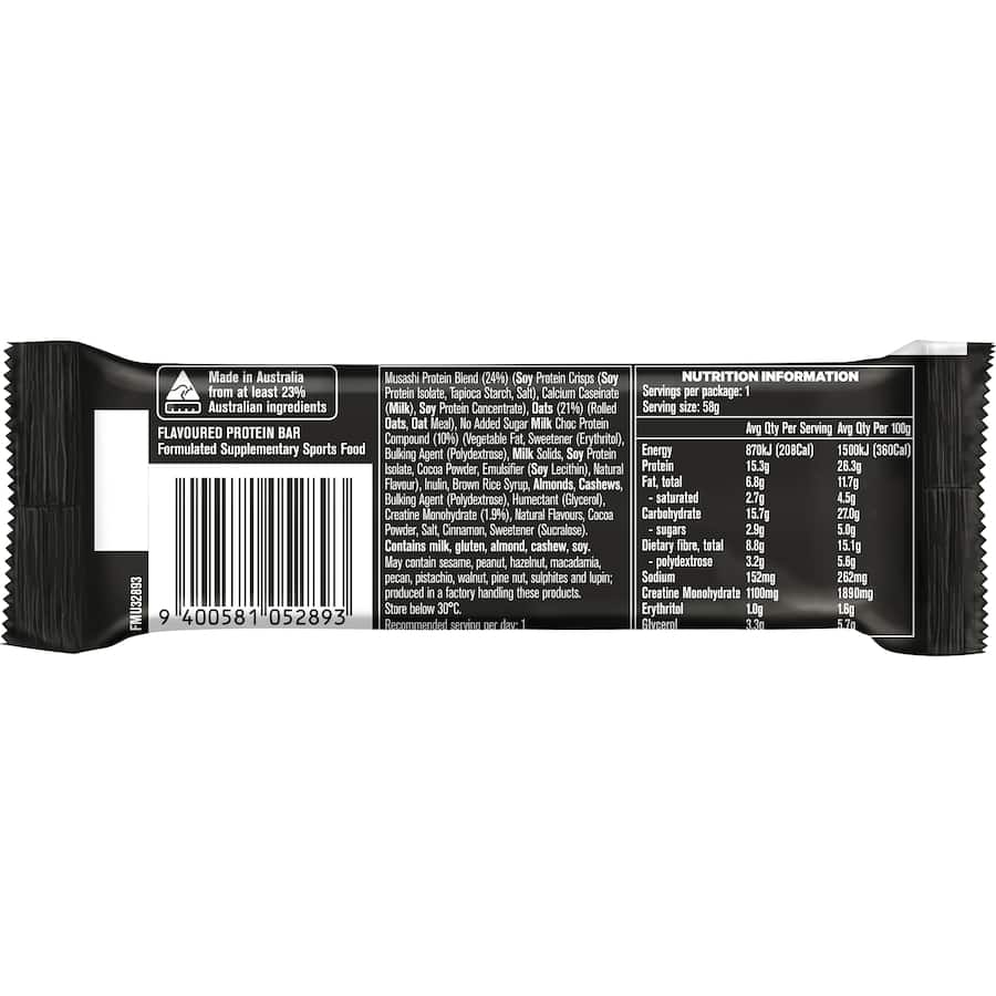 Musashi Protein Bar Banana Bread 58g