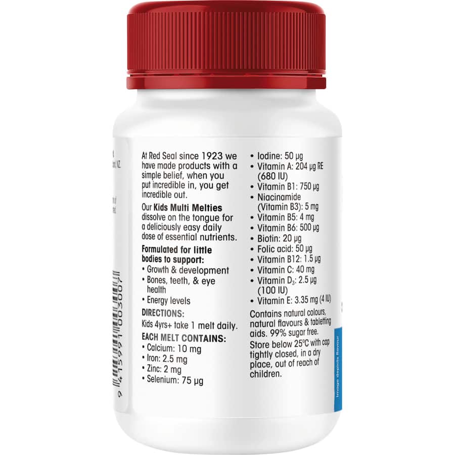 Red Seal Kids Melties Multi Vitamins With Iron Berry 60ea