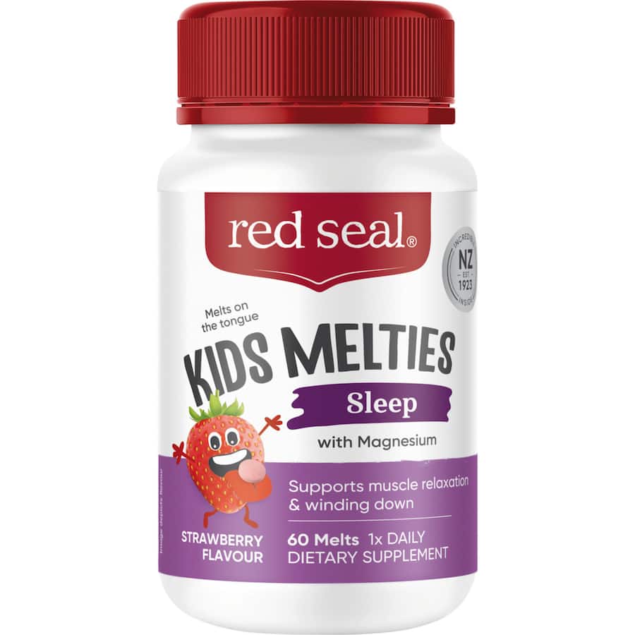 Red Seal Kids Melties Sleep With Magnesium Strawberry 60ea