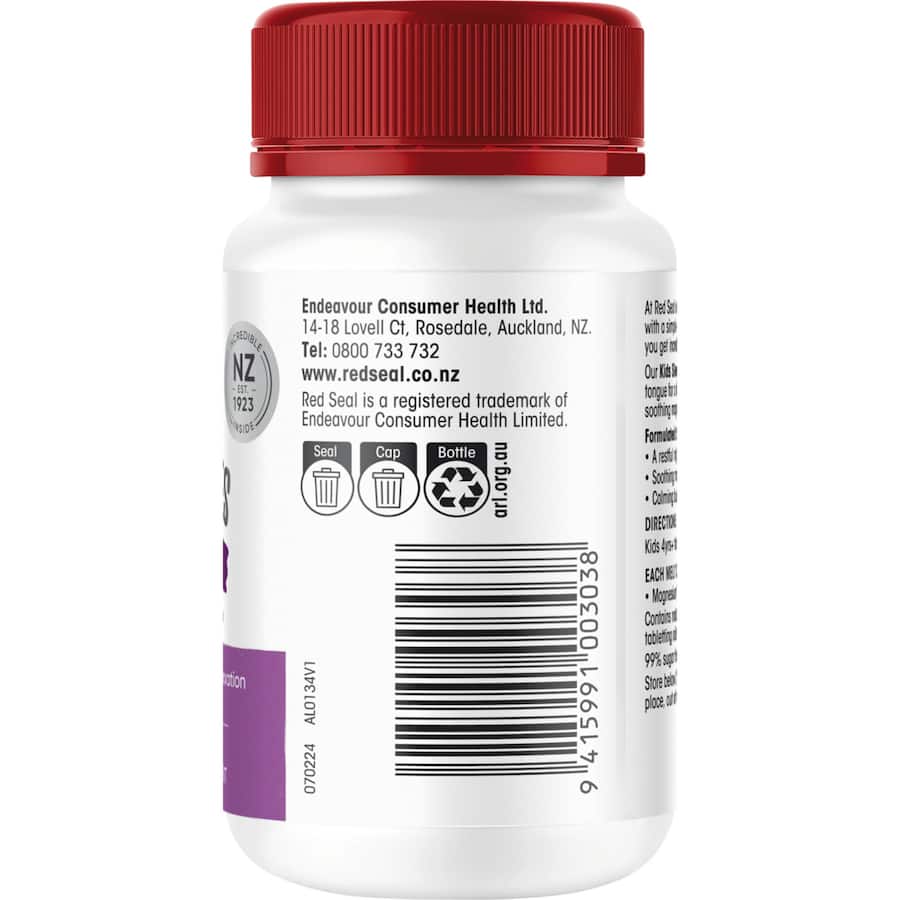 Red Seal Kids Melties Sleep With Magnesium Strawberry 60ea