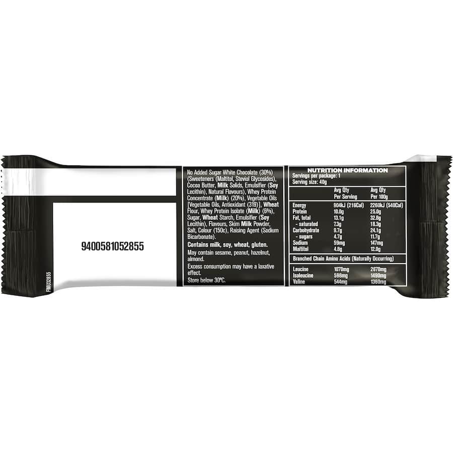Musashi Protein Bar White Chocolate Wafer 40g