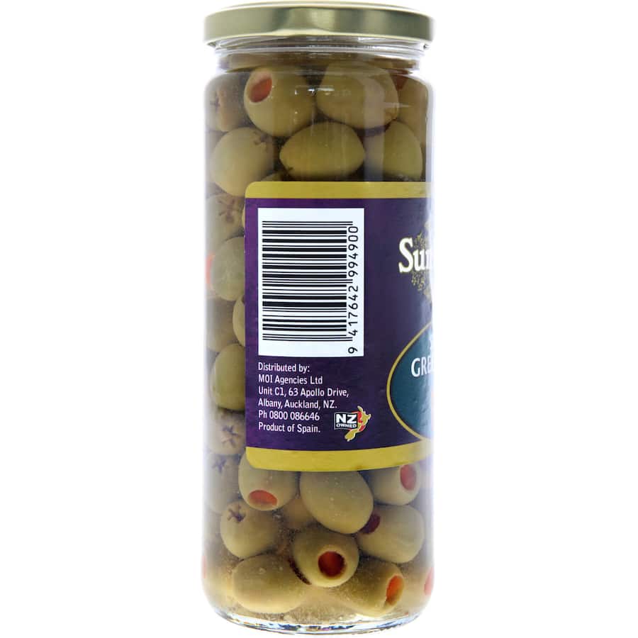 Sun Harvest Olives Green Stuffed 450g