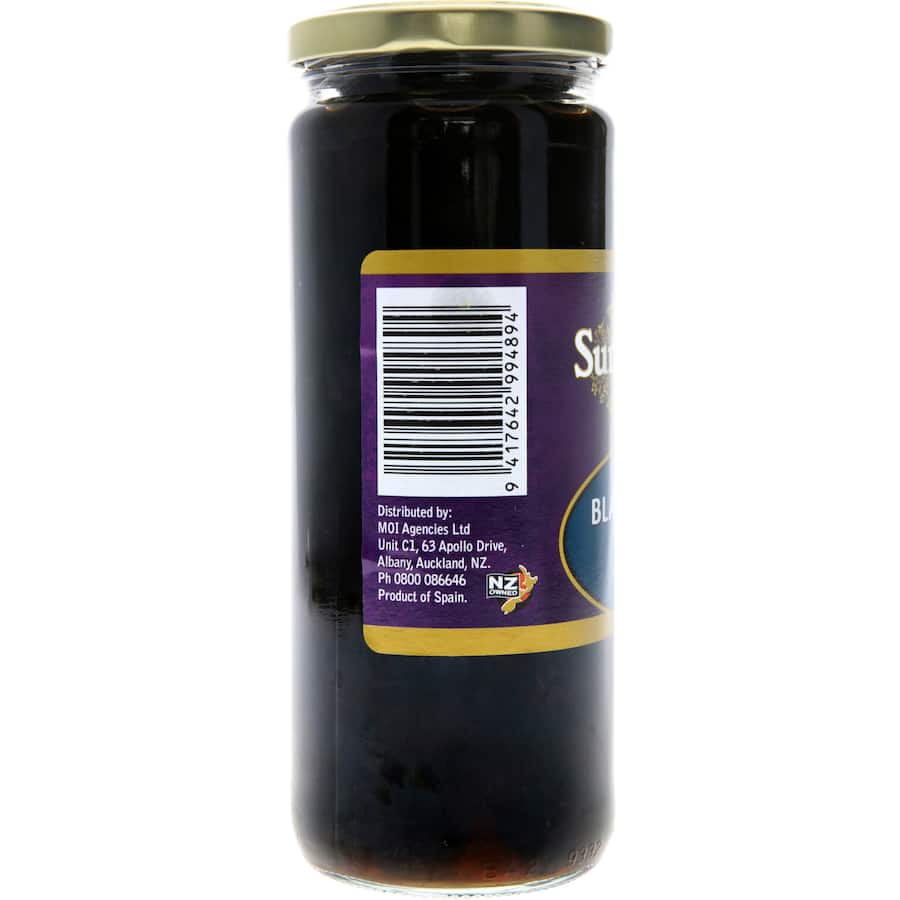 Sun Harvest Olives Black Pitted 450g