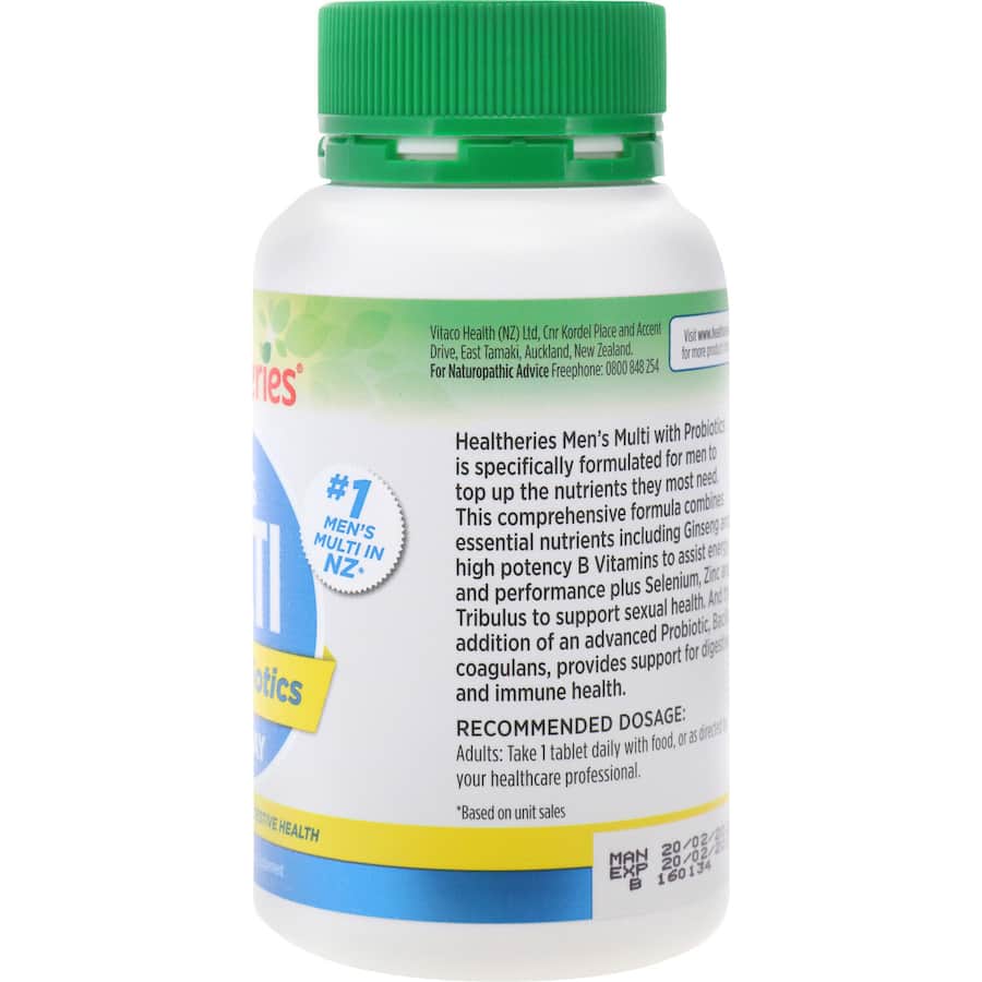 Healtheries Mens Multi One A Day Tablets 100pack