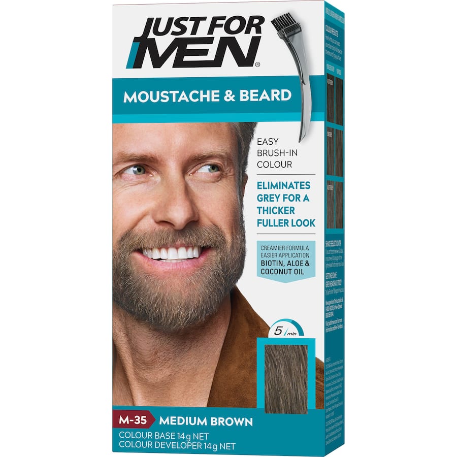 Just For Men Moustache & Beard Colour Medium Brown