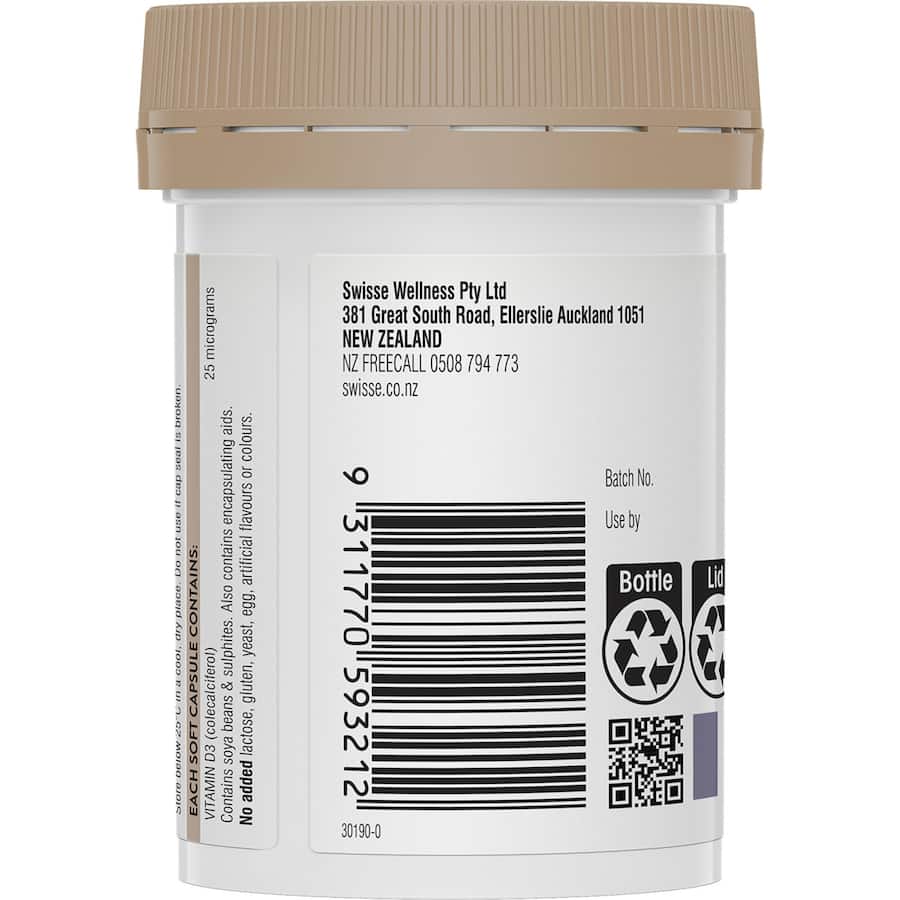 Swisse Ultiboost Vitamin D Bone & Muscle Health Tablets 60pack