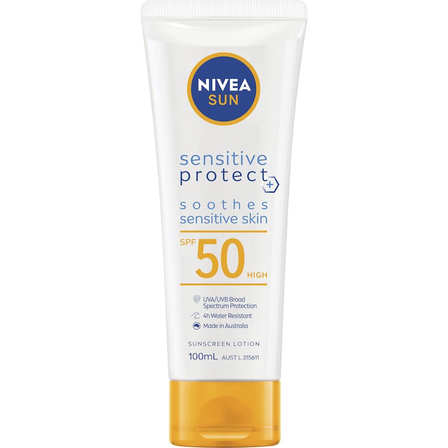 Nivea Sunscreen Sensitive Spf50 Tube 100mL