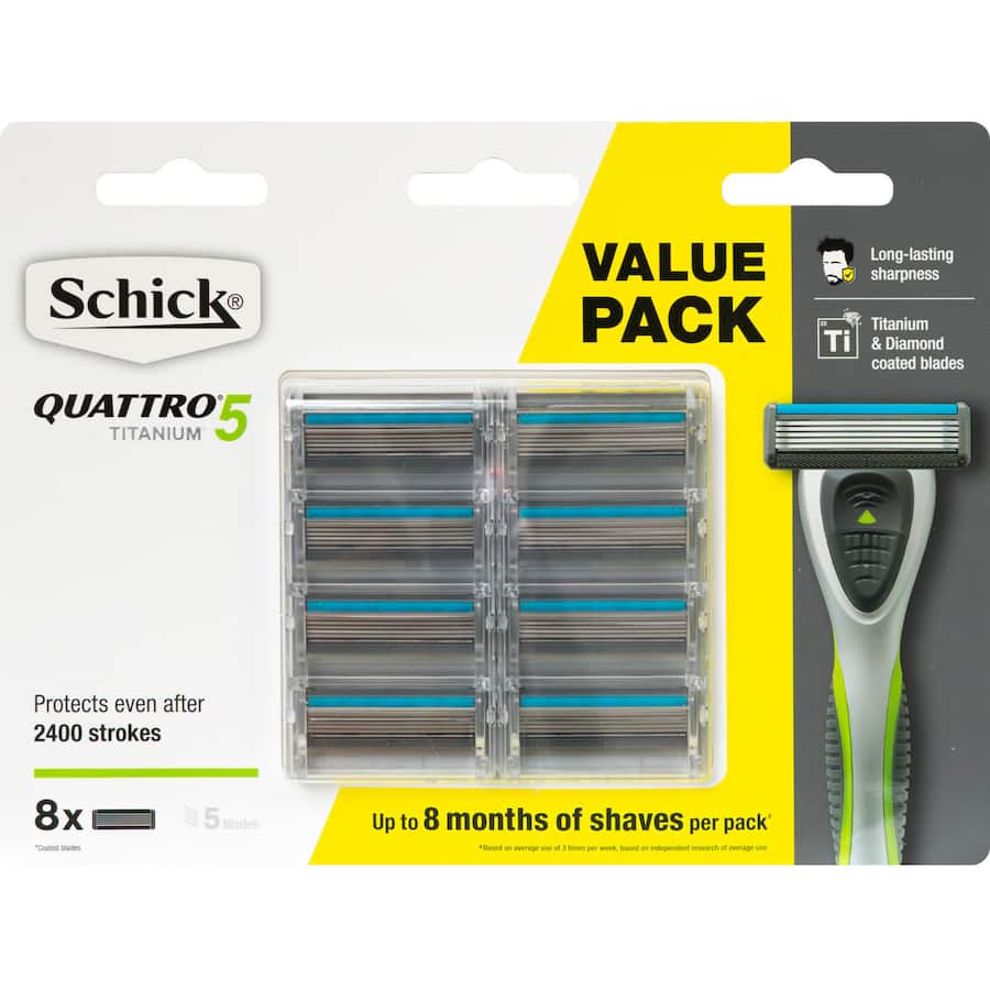 Schick Quattro Razor Blades 8pack