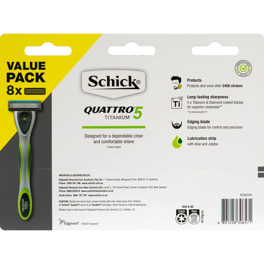 Schick Quattro Razor Blades 8pack