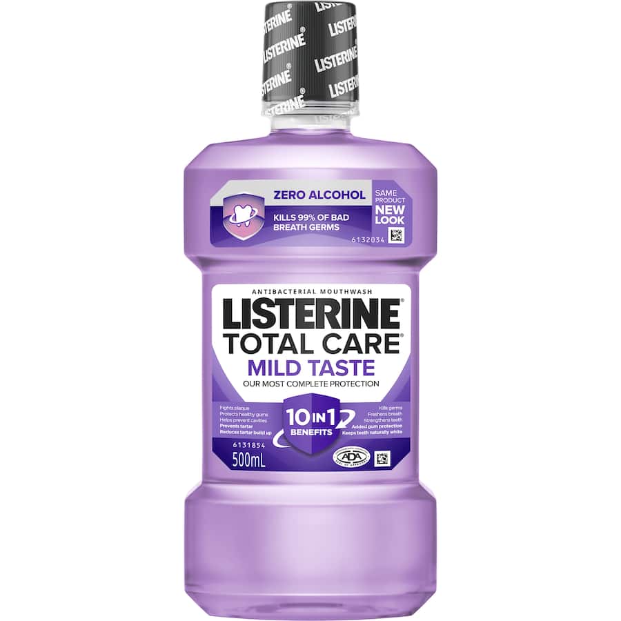 Listerine Total Care Mouthwash Zero 500mL