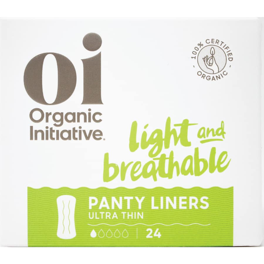 Oi 100% Organic Cotton Panty Liners 24pack