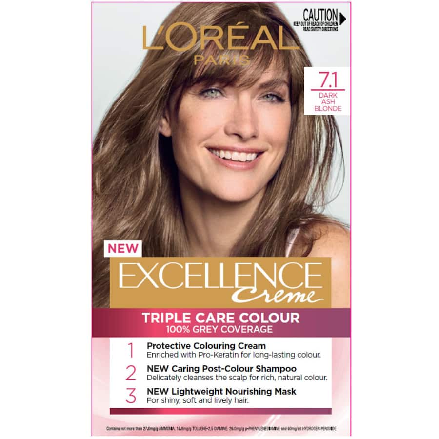 Loreal Excellence Hair Colour Dark Ash Blonde 7.1