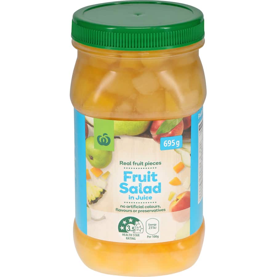 Woolworths Fruit Salad In Juice Plastic jar 695g