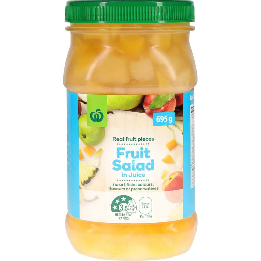 Woolworths Fruit Salad In Juice Plastic jar 695g