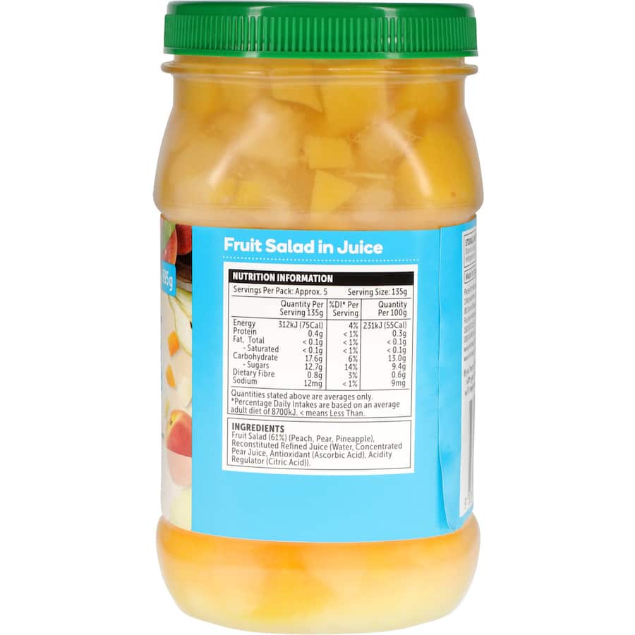 Woolworths Fruit Salad In Juice Plastic jar 695g