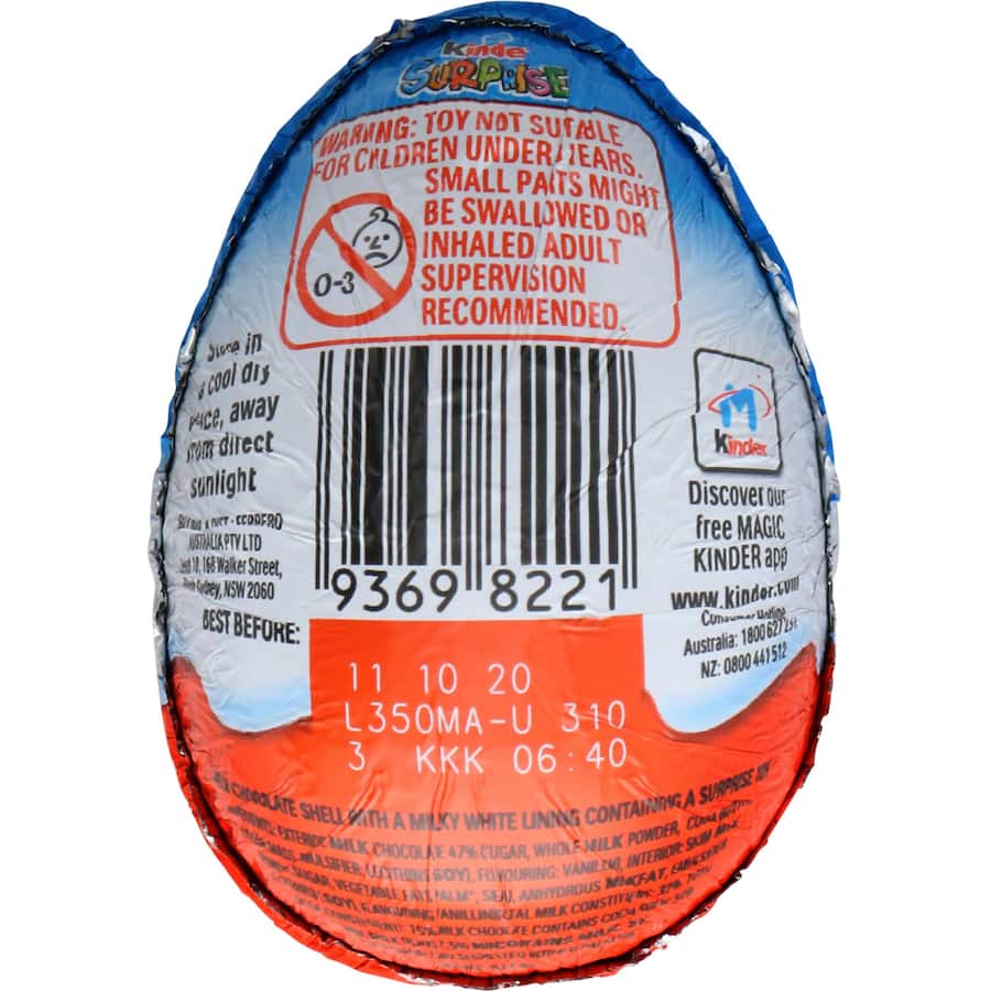 Kinder Chocolate Snack Surprise Blue 20g