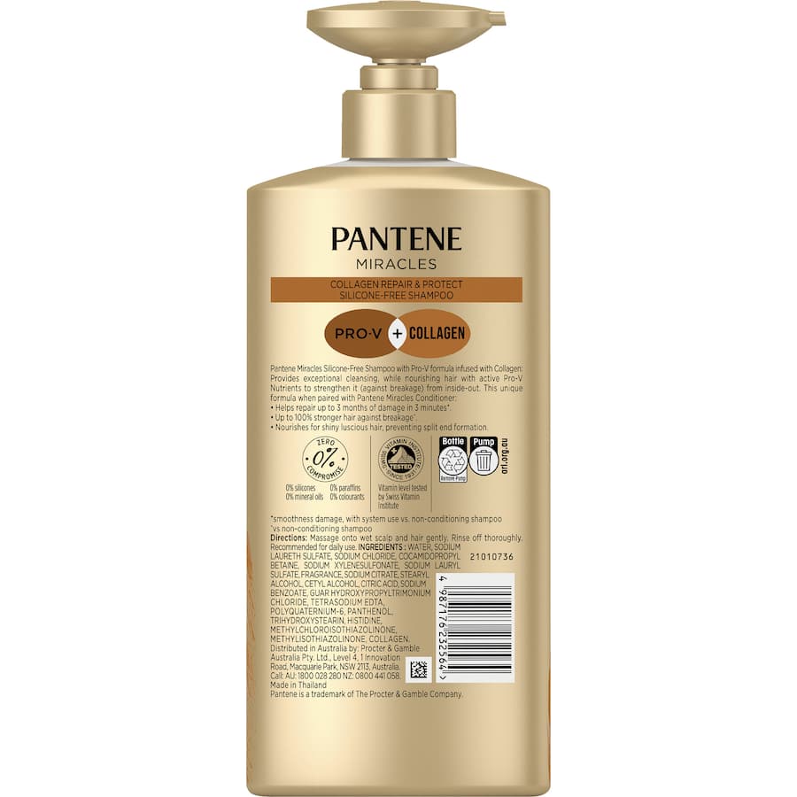 Pantene Miracles Shampoo Collagen Repair & Protect 650mL