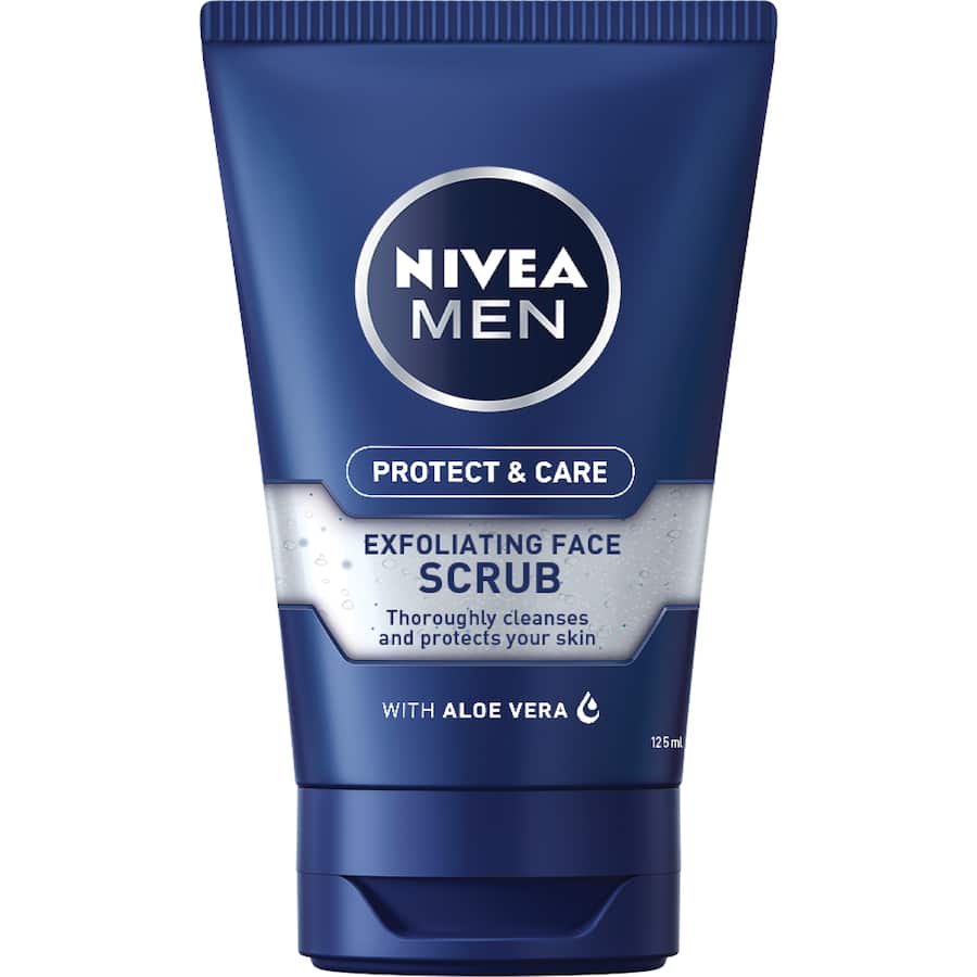 Nivea For Men Care & Protect Facial Scrub Exfoliating 125mL