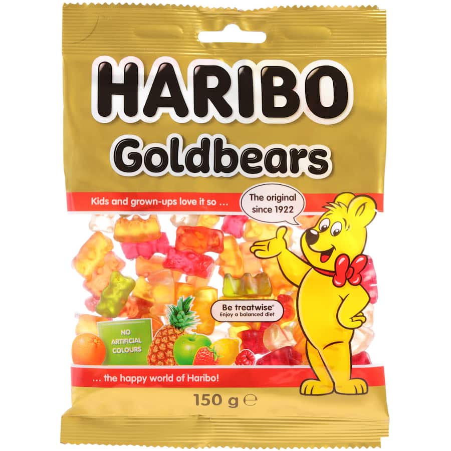 Haribo Jelly Sweets Gold Bears 150g