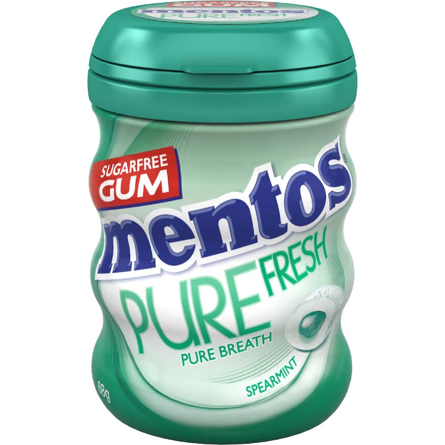 Mentos Pure Fresh Chewing Gum Spearmint 68g