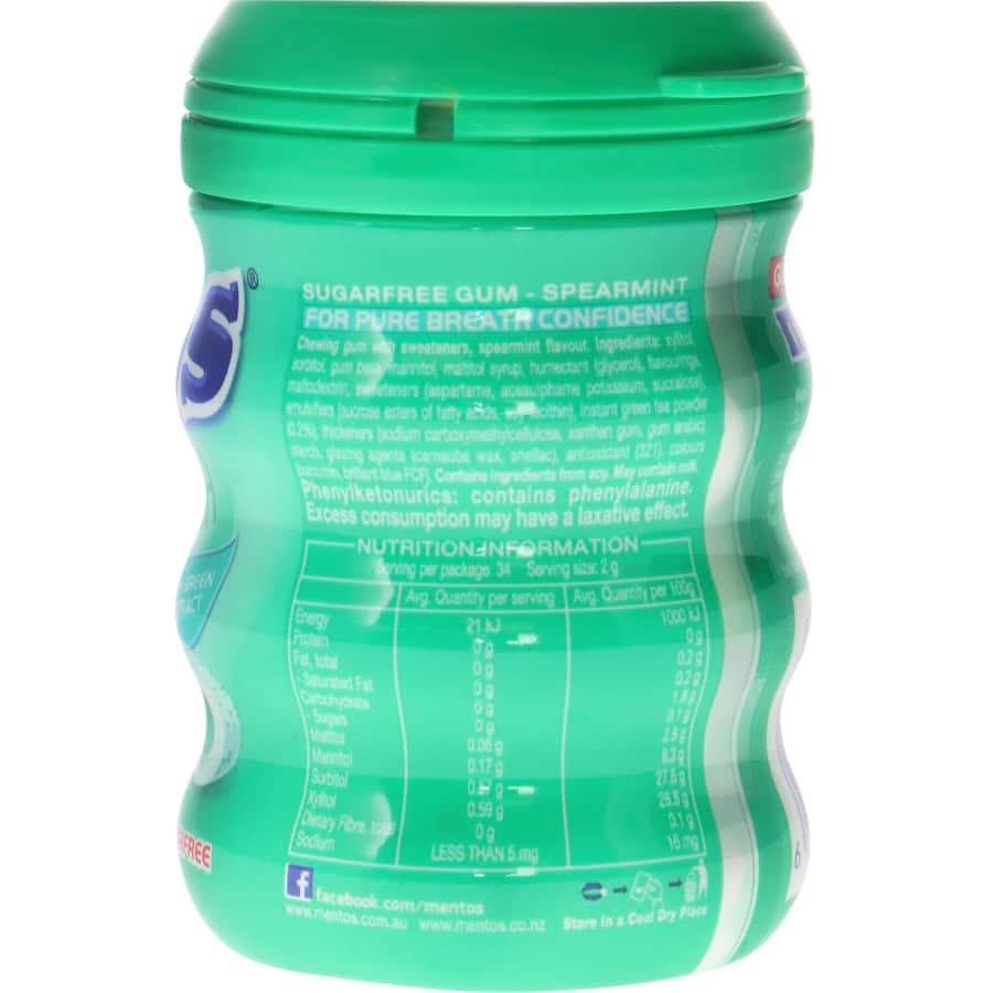 Mentos Pure Fresh Chewing Gum Spearmint 68g
