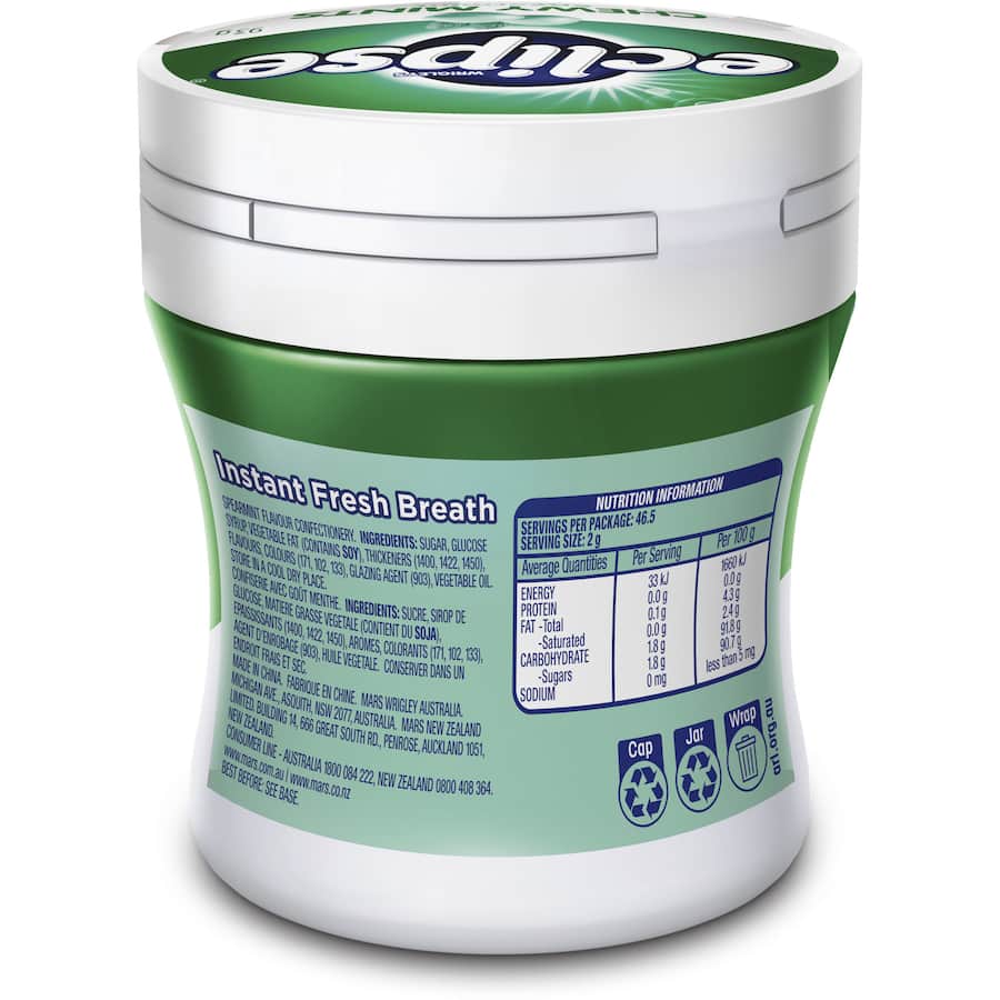 Eclipse Chewy Mints Spearmint  Bottle 93g