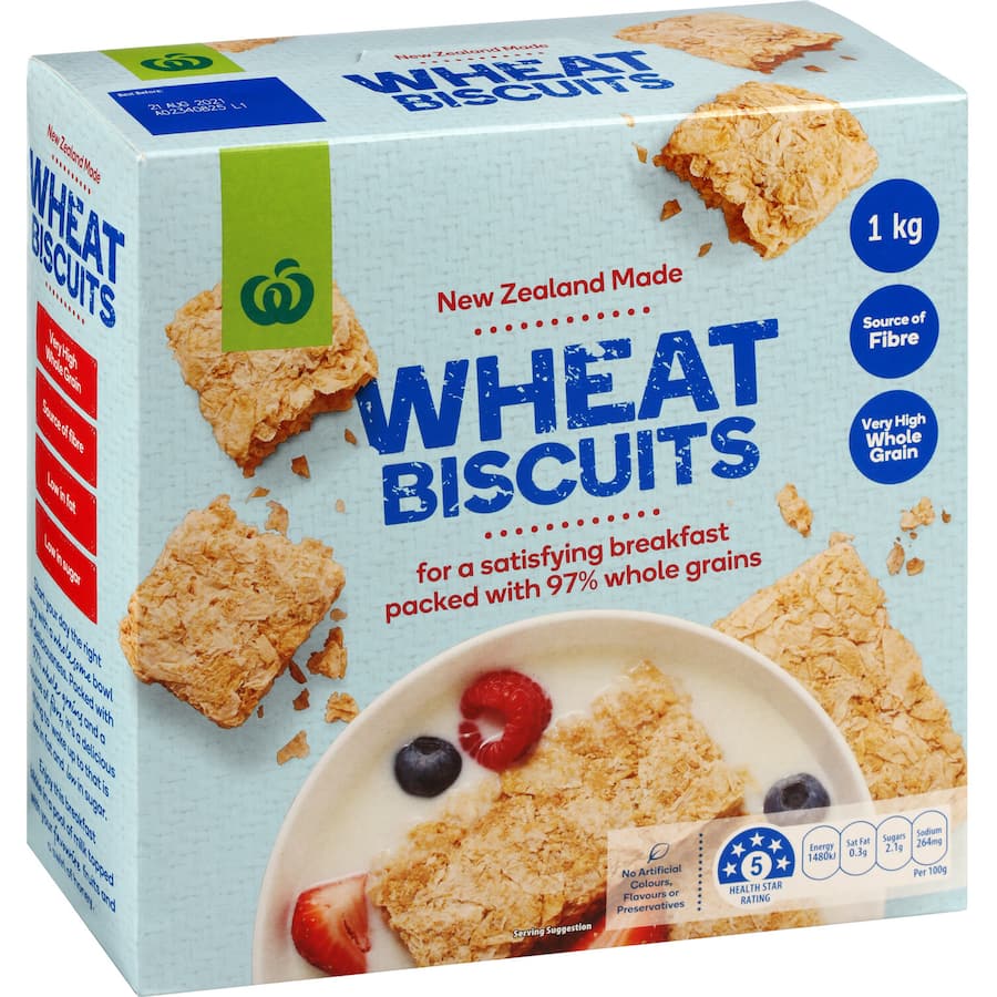 Woolworths Cereal Wheat Biscuits 1kg