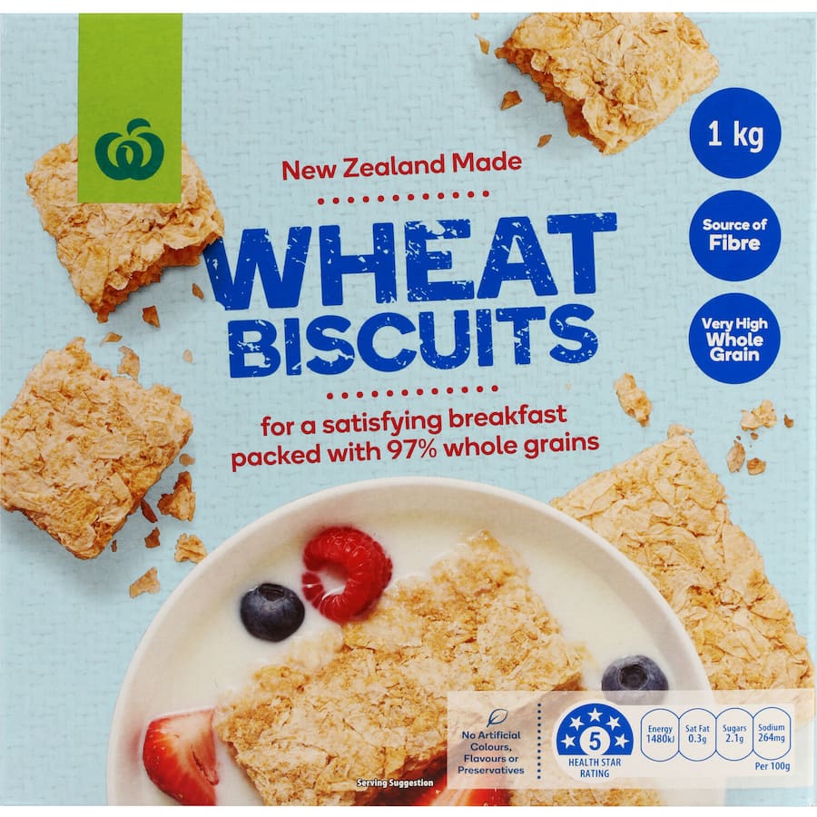Woolworths Cereal Wheat Biscuits 1kg