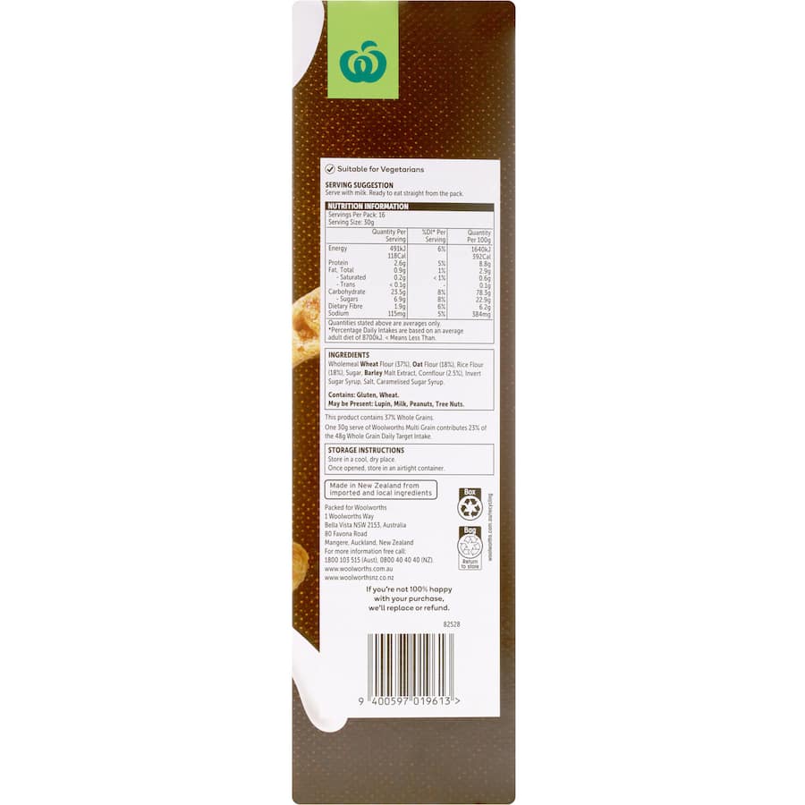 Woolworths Cereal Multigrain 500g