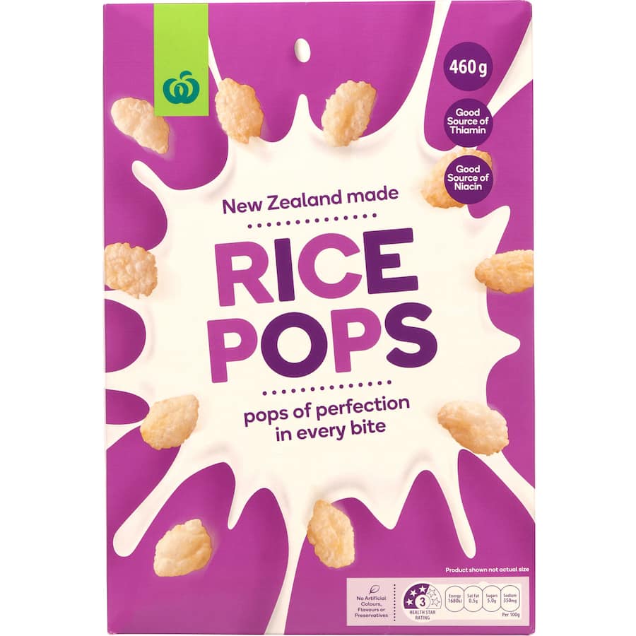 Woolworths Cereal Rice Pops 460g