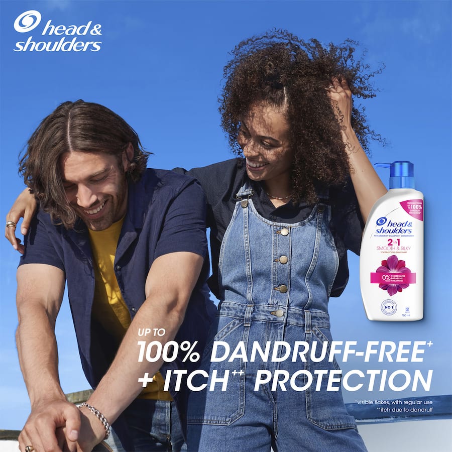 Head & Shoulders 2 In 1 Shampoo & Conditioner Smooth & Silky 750mL