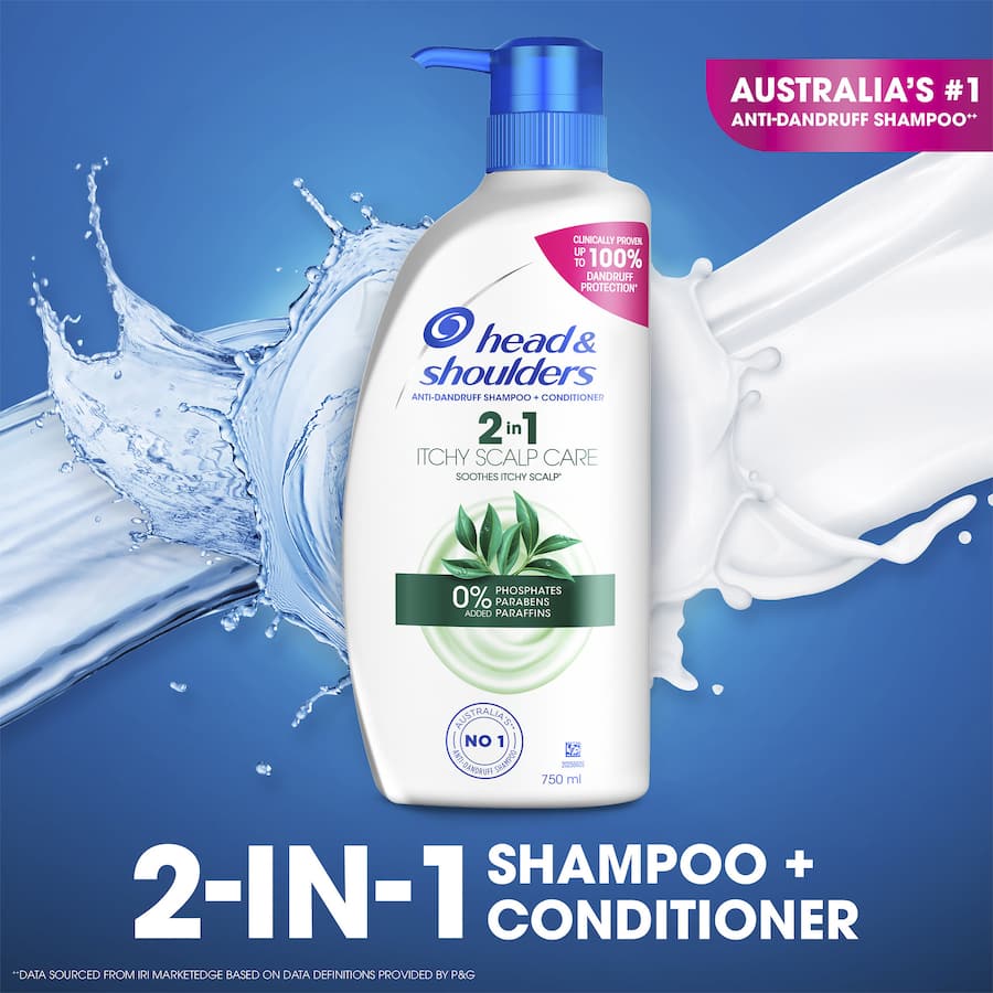 Head & Shoulders 2 In 1 Shampoo & Conditioner Itchy Scalp Care 750mL