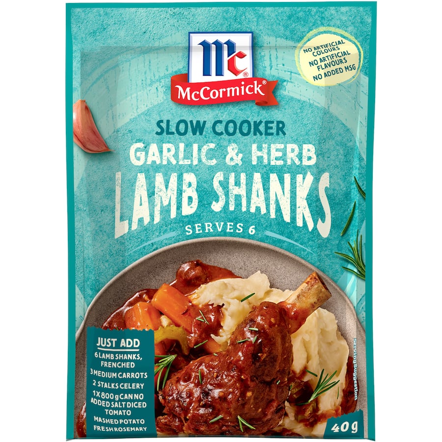 Mccormick Slow Cookers Recipe Base Garlic & Herb 40g