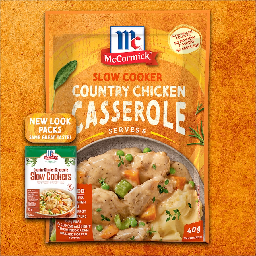 Mccormick Slow Cookers Recipe Base Country Chicken Casserole 40g