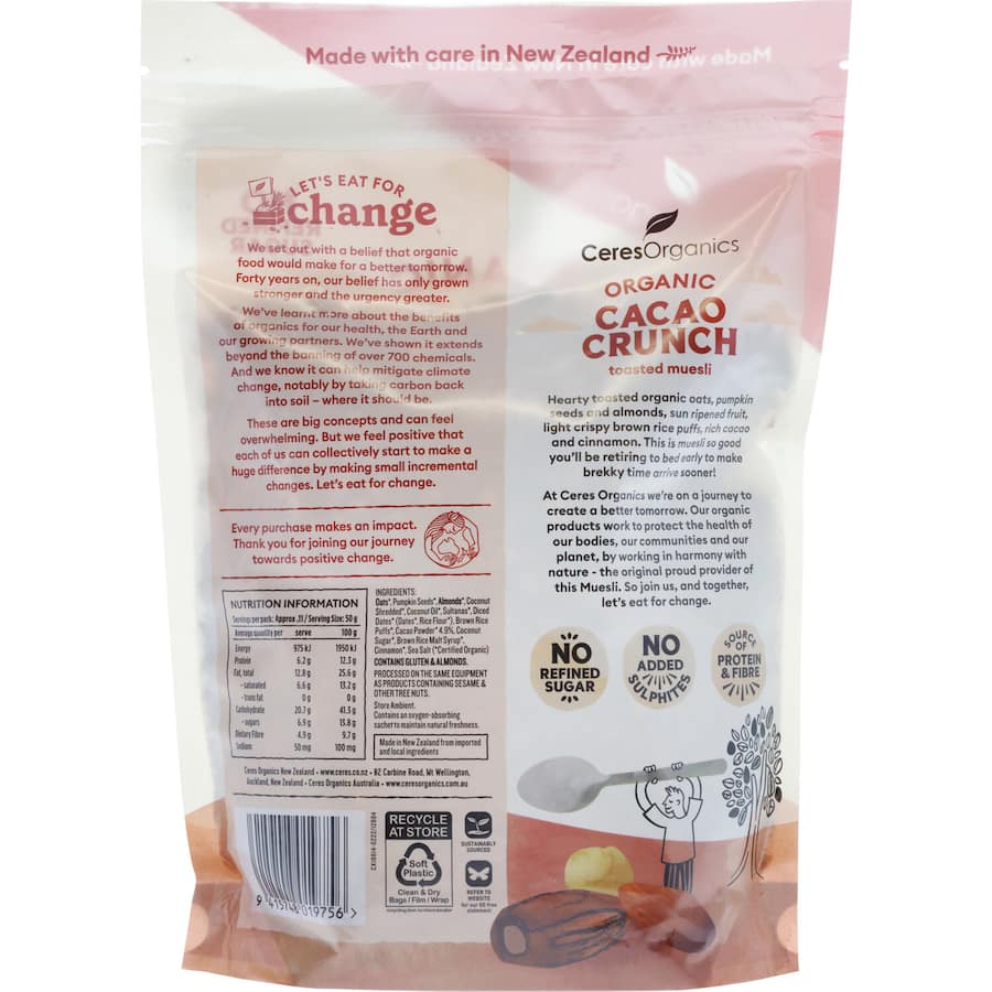 Ceres Organics Supergood Cereal Cacao 525g