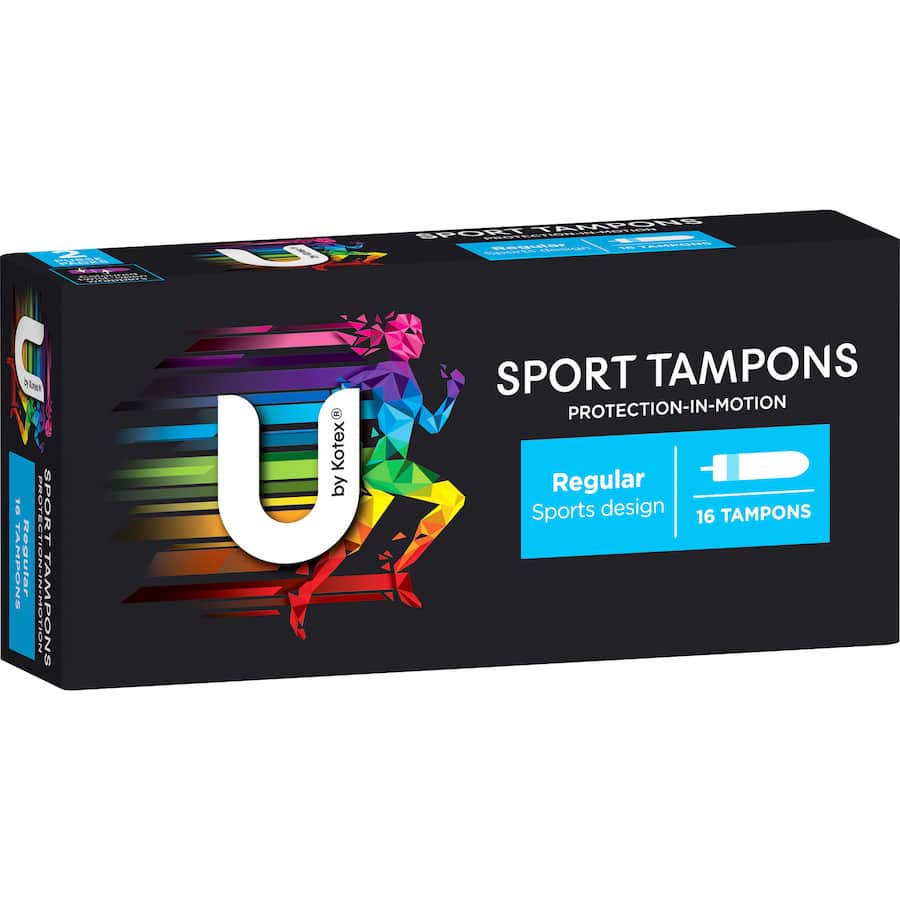 U By Kotex Tampons Regular Sport 16pack