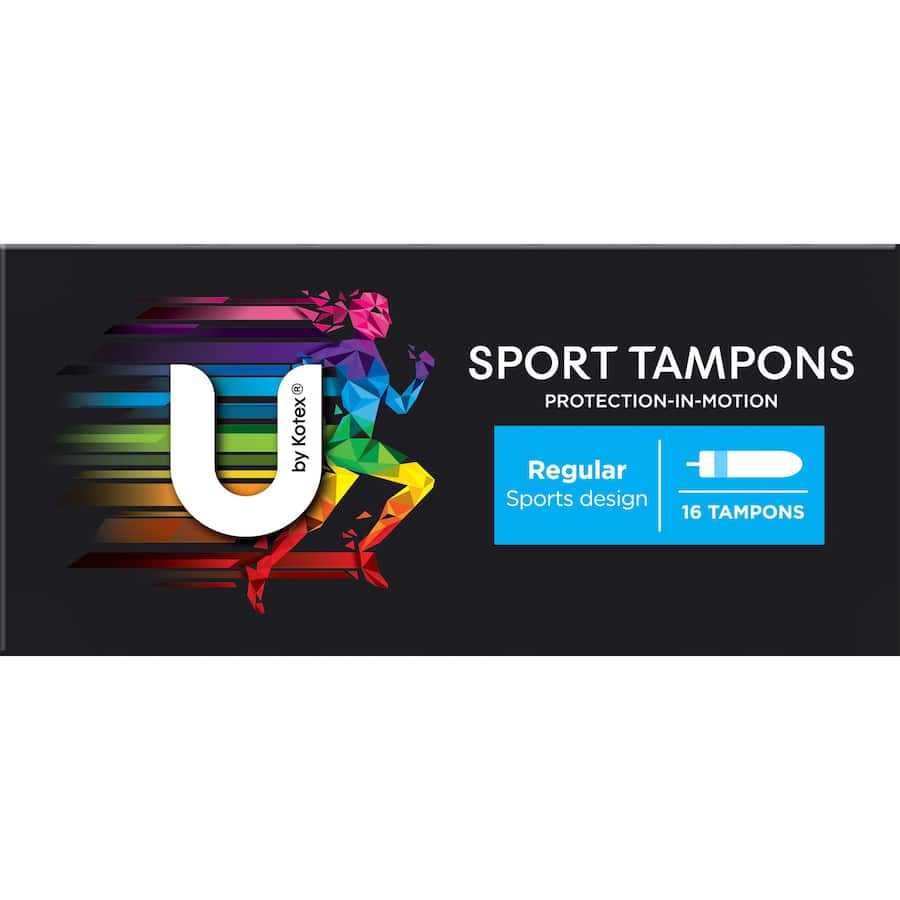 U By Kotex Tampons Regular Sport 16pack