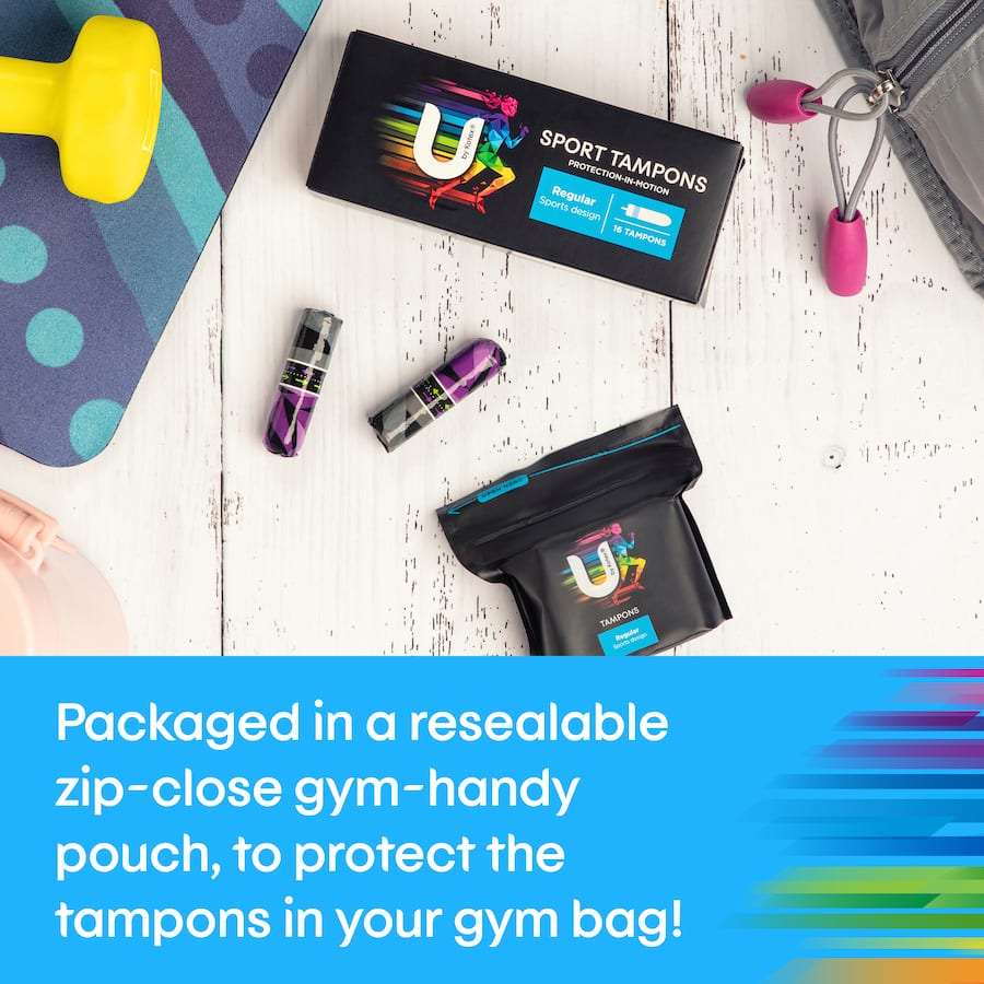 U By Kotex Tampons Regular Sport 16pack