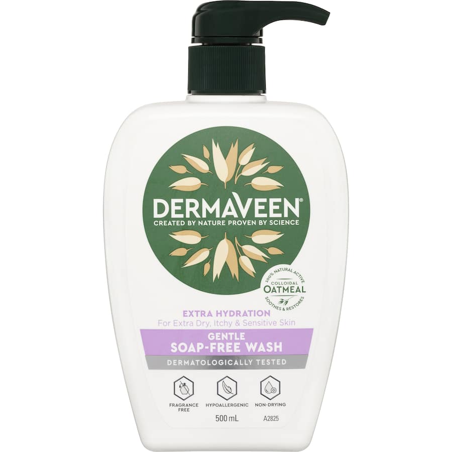 Dermaveen Body Wash Extra Gentle Soap Free Pump 500mL
