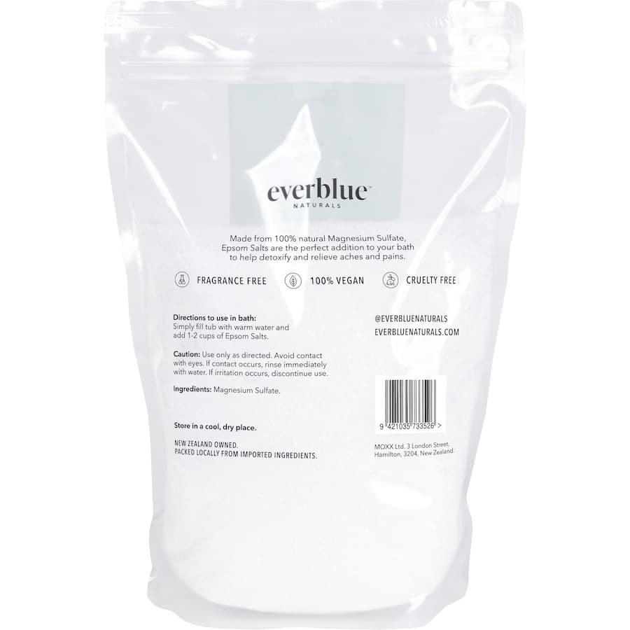Everblue Naturals Epsom Salts Pouch bag 1.5kg