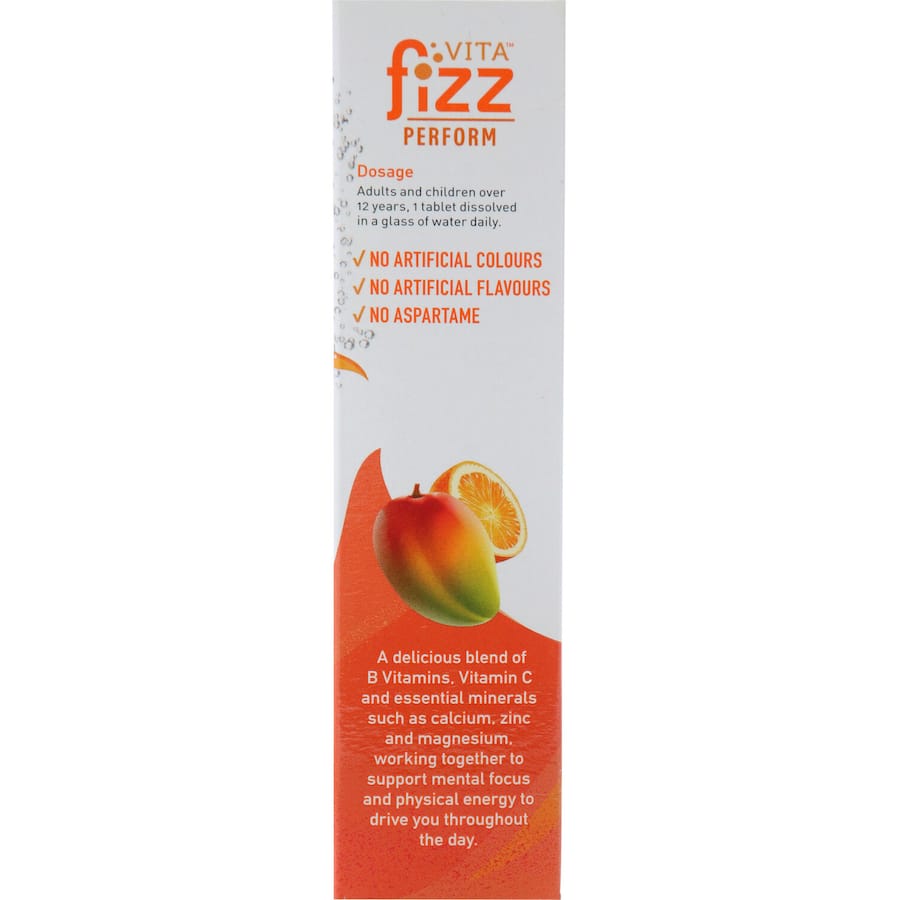 Red Seal Vita Fizz Effervescent Orange Performance Support Tablets 20pack