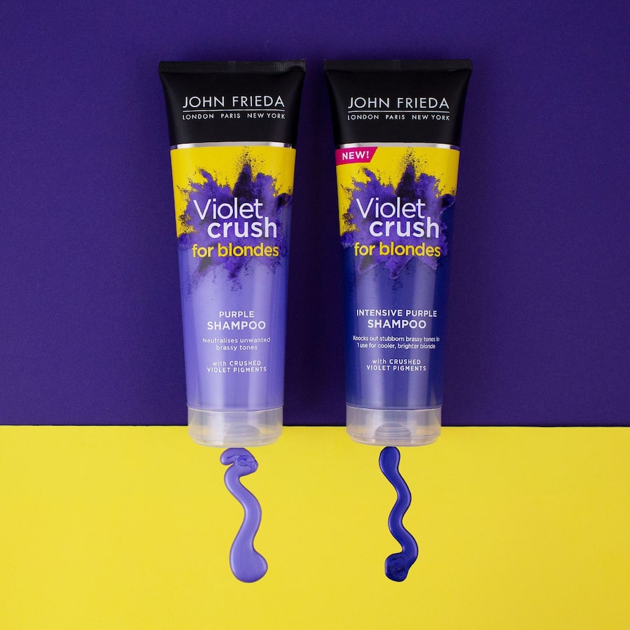 John Frieda Sheer Blonde Shampoo Intense Purple Violet Crush Tube 250mL