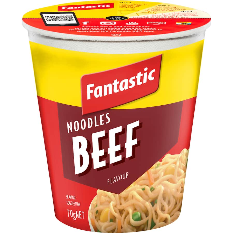 Fantastic Instant Noodles Beef Cup 70g